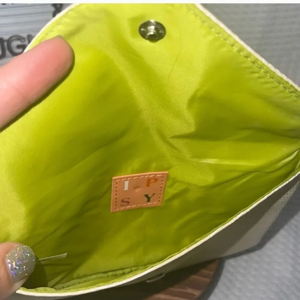 Makeup bag Ipsy snap textured Cosmetic Travel Bag Case